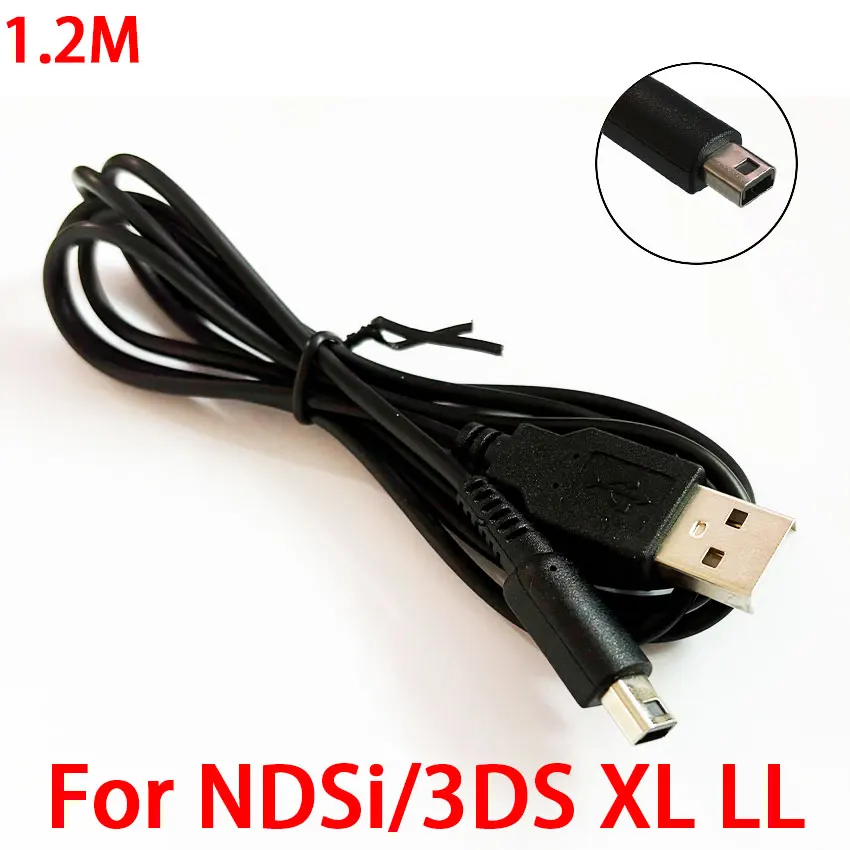 USB Data Charger Charging Power Cable Cord for DS Lite DSL NDSL For NDSi 3DS New 3DS XL LL NDS GBA SP connector