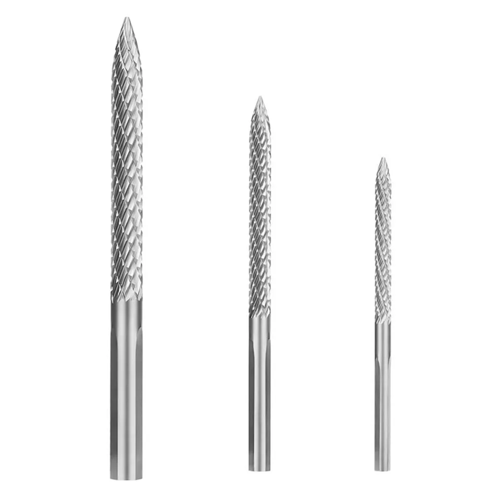Herramientas Eléctricas de taladro duraderas, Parche de uñas de seta, enchufe de neumático, rebabas rotativas neumáticas, rombos triangulares plateados, 60-85mm