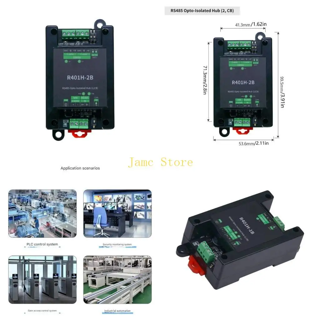 

LX0B Secure RS485 Isolation Hub for Multiple Port Half Duplex and Transparently Transmission Ensuring Reliable Data Transfer
