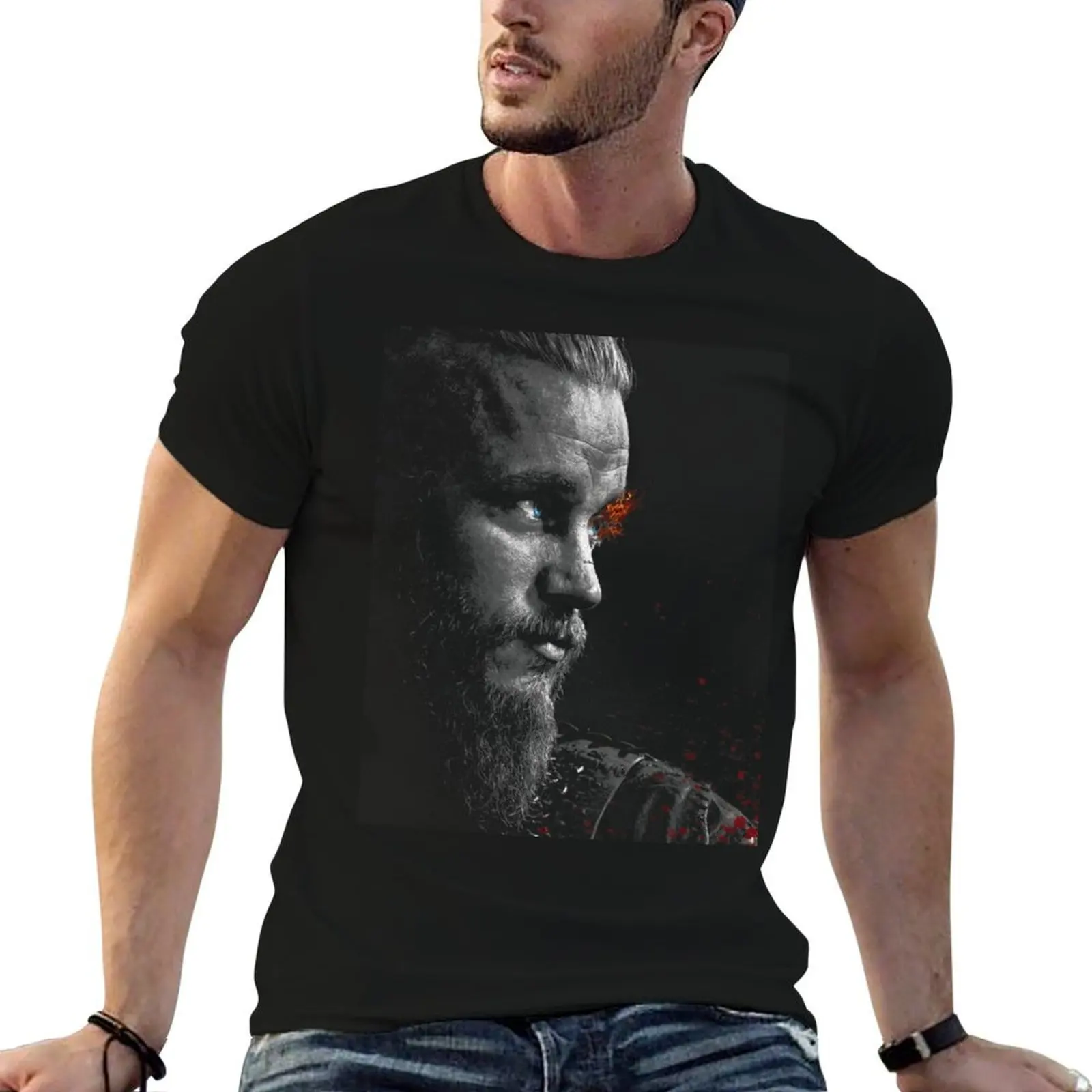 

Футболка Ragnar Lothbrok Classic Art, мужская футболка, мужские футболки, высококачественная футболка люксового бренда