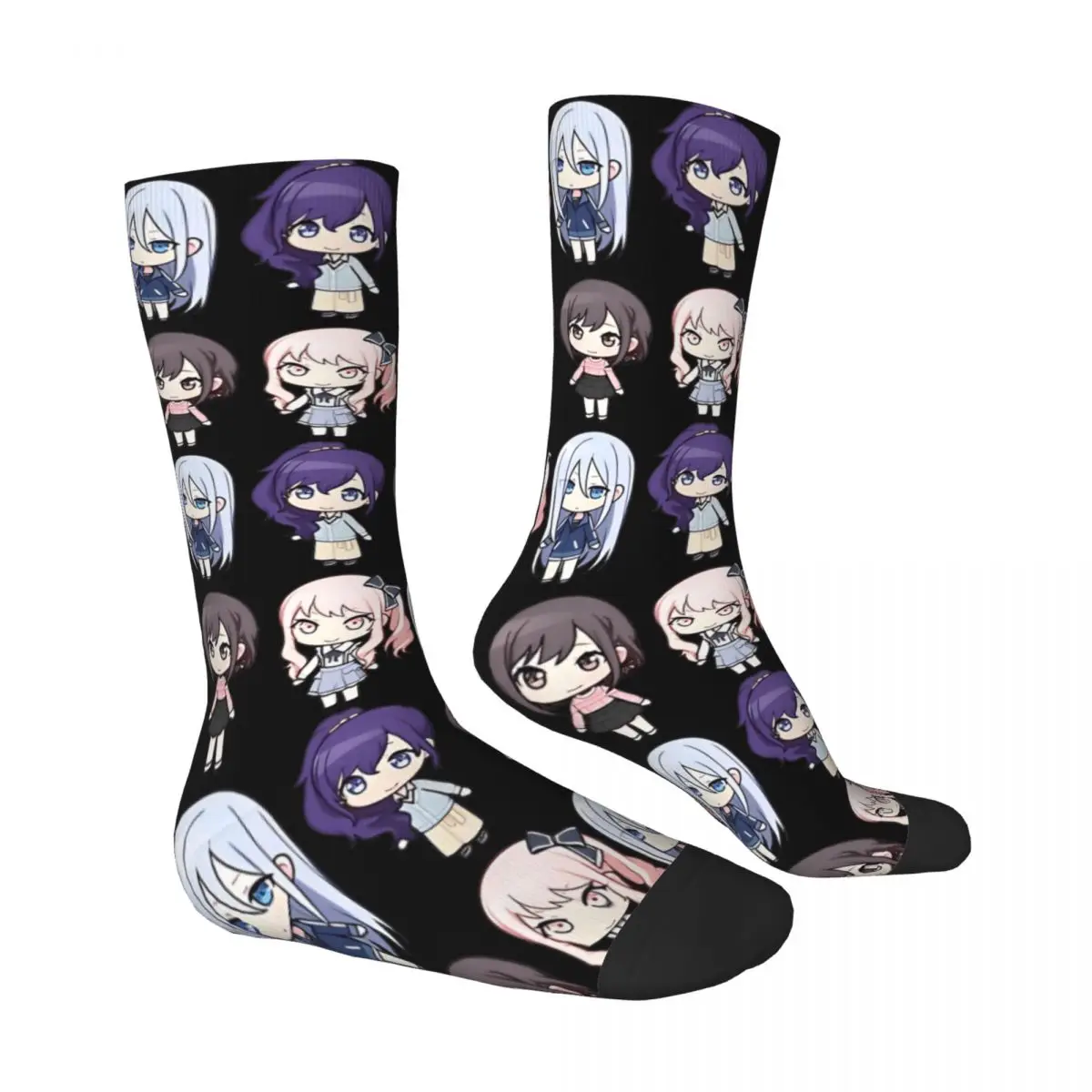 جوارب رياضية خارجية للرجال والنساء ، مشروع Sekai Emu Otori جوارب ، جوارب جرافيك غير رسمية مضادة للانزلاق ، الخريف