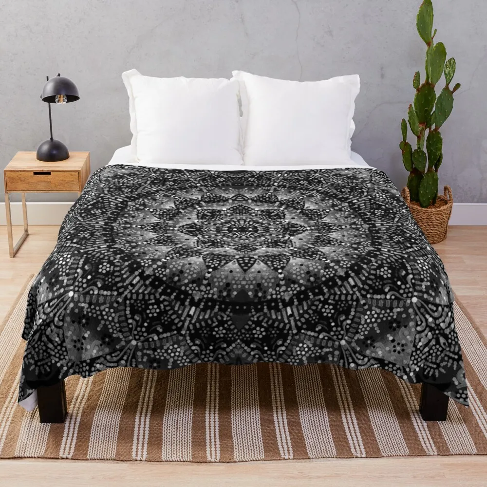 

Midnight Mandala Throw Blanket Soft Beds Moving Blankets