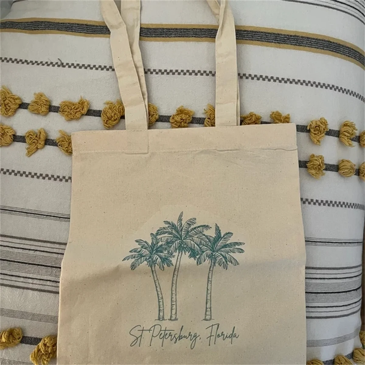 Palm Tree Tote - Wedding Welcome Bag - Custom Wedding Tote - Bachelorette Gift - Destination Wedding Tote - Custom Tote - Beach