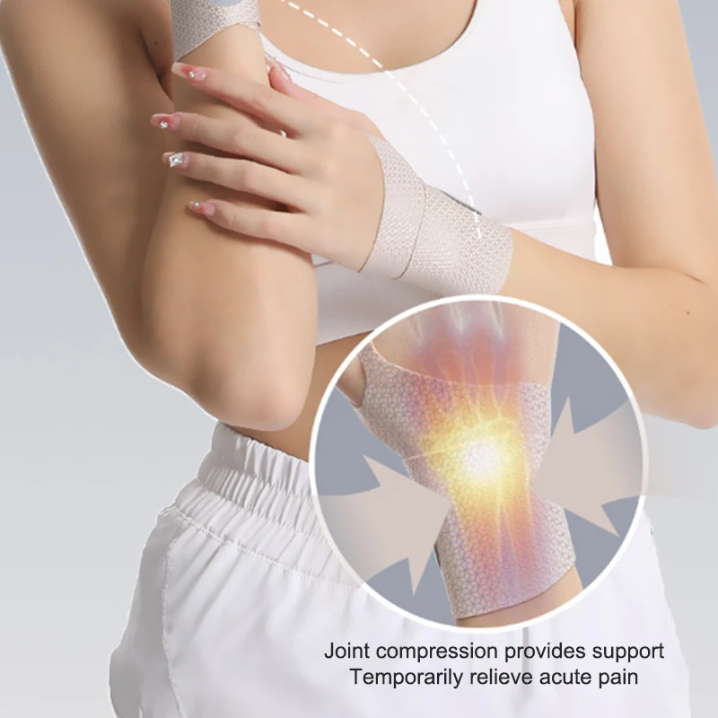 1Pcs Adjustable Thin Compression Wrist Guard Sprain Wrist Brace Tendon Sheath Pain For Men Women Wrist Exercise Safety Support