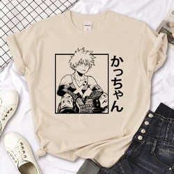 Deku Bakugou Katsuki Todoroki Anime t-shirts women active wear printed design blend tshirt girl y2k 2000s comic clothes
