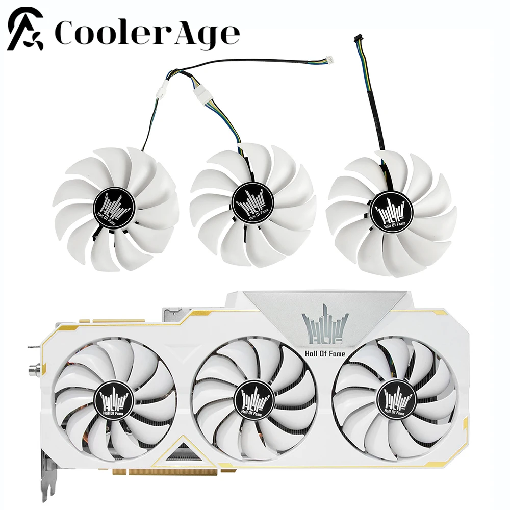 

Video Card Cooler Fan For GALAX GeForce RTX 2080 Ti HOF 88MM FD9015U12S RTX2080Ti Graphics Card Replacement Fan