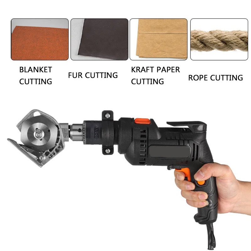 Handheld Electric Drill To Electric Cloth Cutter Modification Accessories Impact Drill Cloth Cutter Conversion Tool Fiber Shear