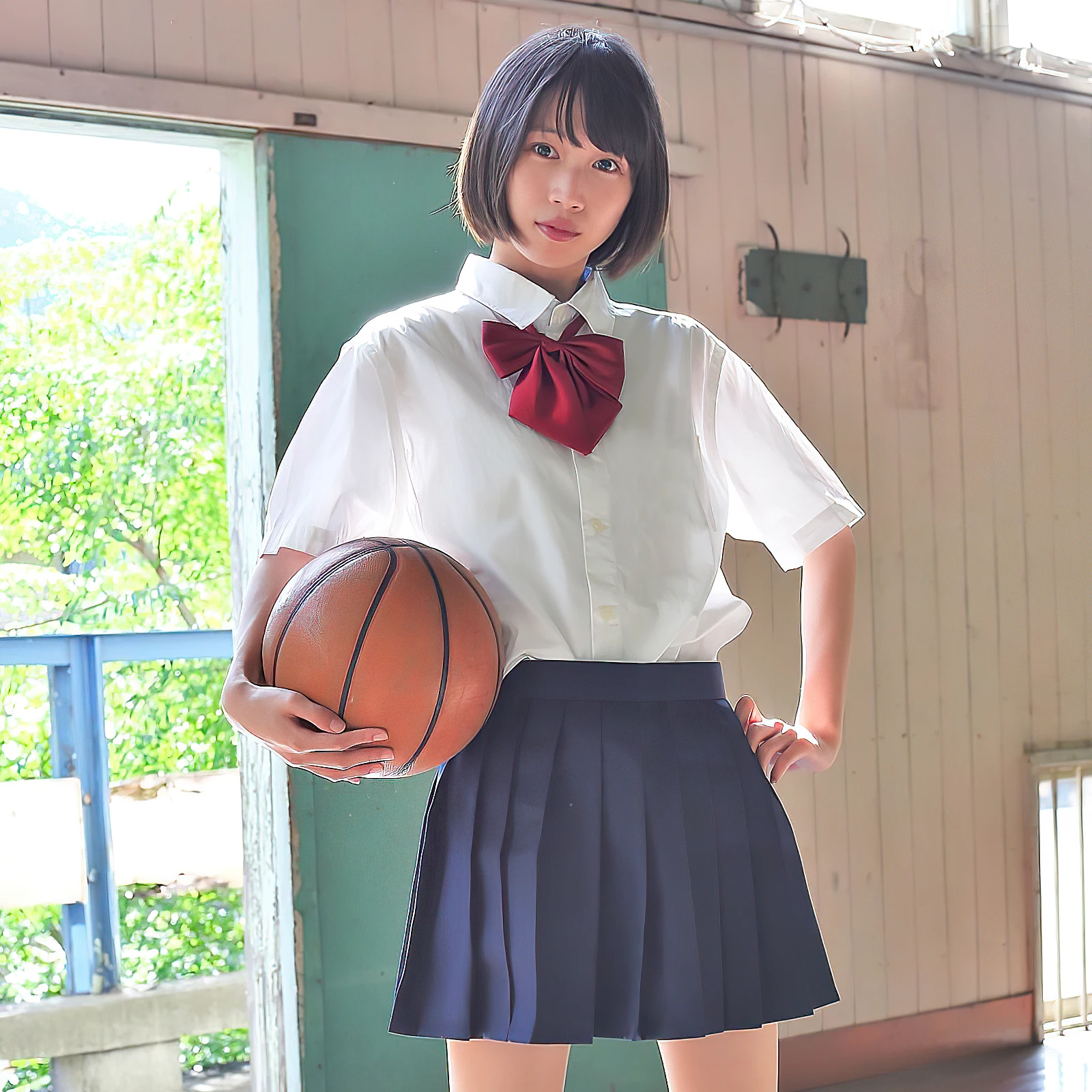

Summer Women Blouses White Short Sleeve Student Uniform Japanese Style School Shirts Comfortable Breathable