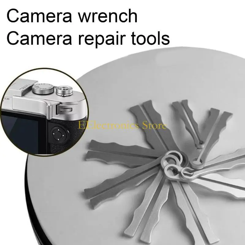 B03C 9Pcs Camera Lens Repair Tool Wrench Clamp Camera Maintenance Spanner Tools