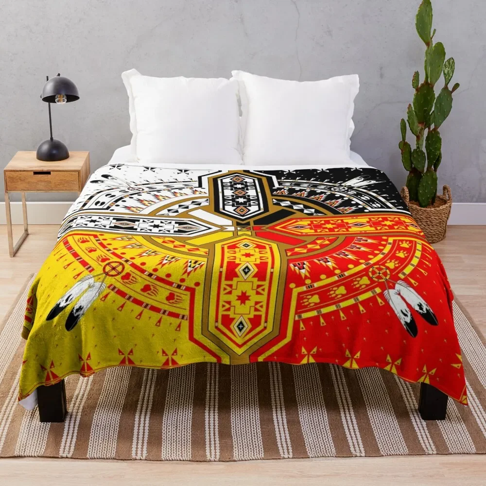 

The Four Direction Throw Blanket Warm Cozy Throw Blanket for Living Room Couch