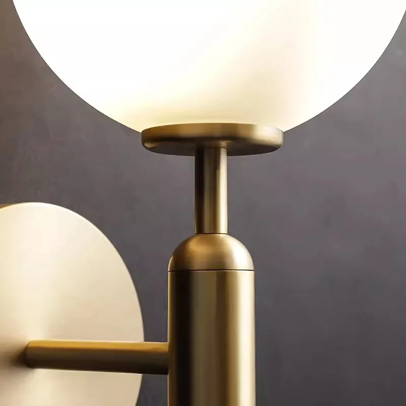 Indoor Bedroom LED Wall Lamps With G9 Base Hard-wired Frosted Glass Ball  LED Wall Lights Wall Sconce Corridor Balcony AC85-265V