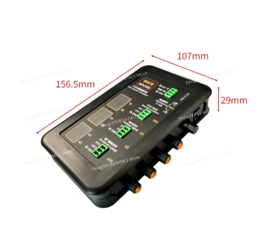 MN300 Auto Sensor Simulator Signal Generator 12-24V Oxygen Oil Pressure Sensor Tester with Voltmeter