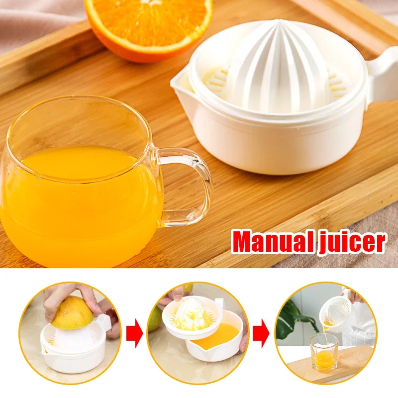 Plastic Orange Lemon Citrus Manual Squeezer Fruit Juicer Press Machine Mini Blender Portable Juice Extractor Kitchen Accessories