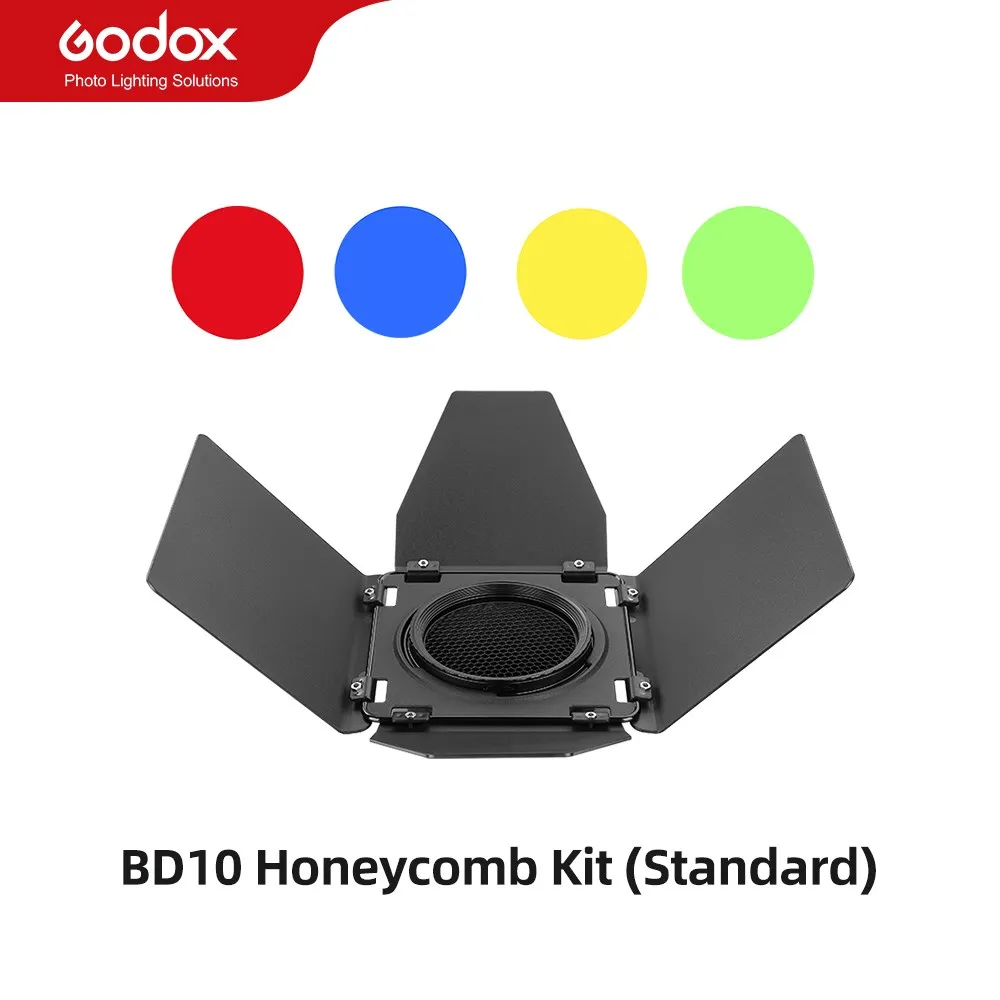 Godox BD-10 Barn Door SN-04 Snoot AD-R14 AD-R12 Standaard Reflector AD-AB WB300P Batterij Accessoires voor Godox AD300PRO