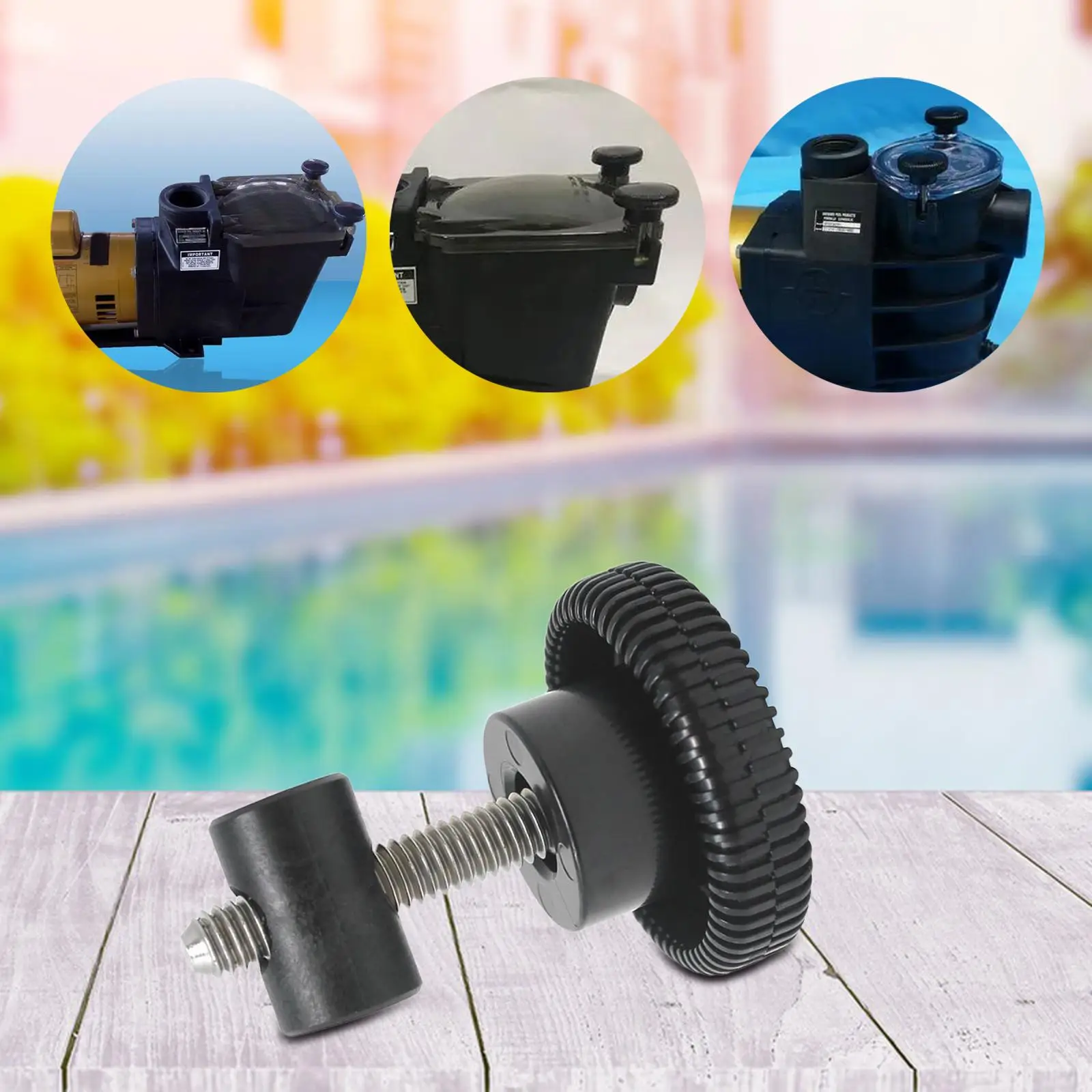 

Knob Swimming Pool Accessories Easily Install Direct Replacement for