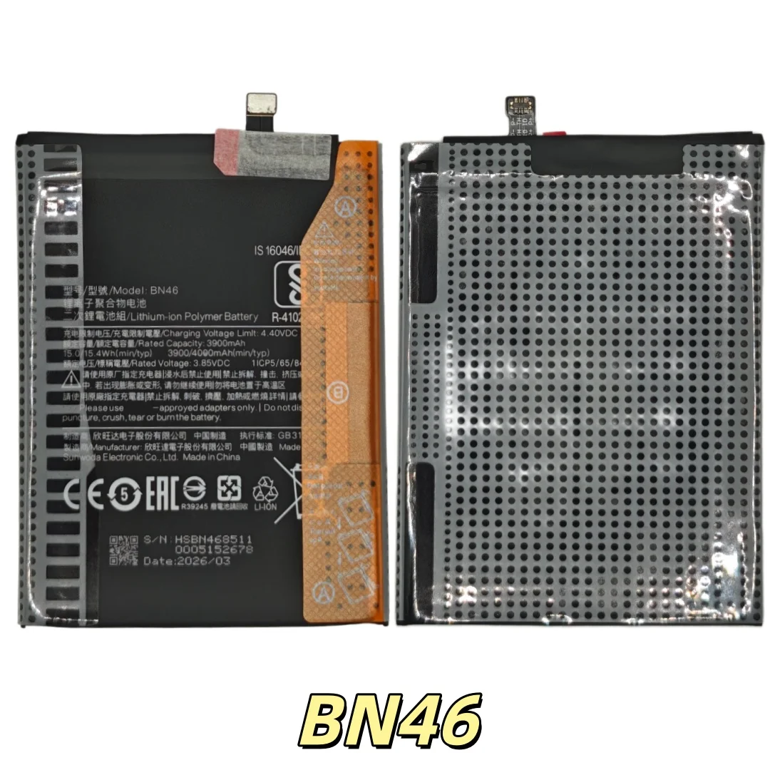 Replacement 4000mAh BN46 Battery For Xiaomi Redmi 7 Note8 Note 8 8T Phone Battery Bateria Batterie+Free Tools view 5