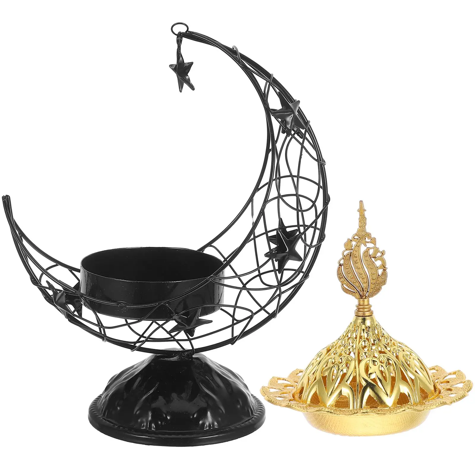 

Arabian Censer Ramadan Decor Aromatic Mubarak Holder Iron Honeycomb Centerpieces