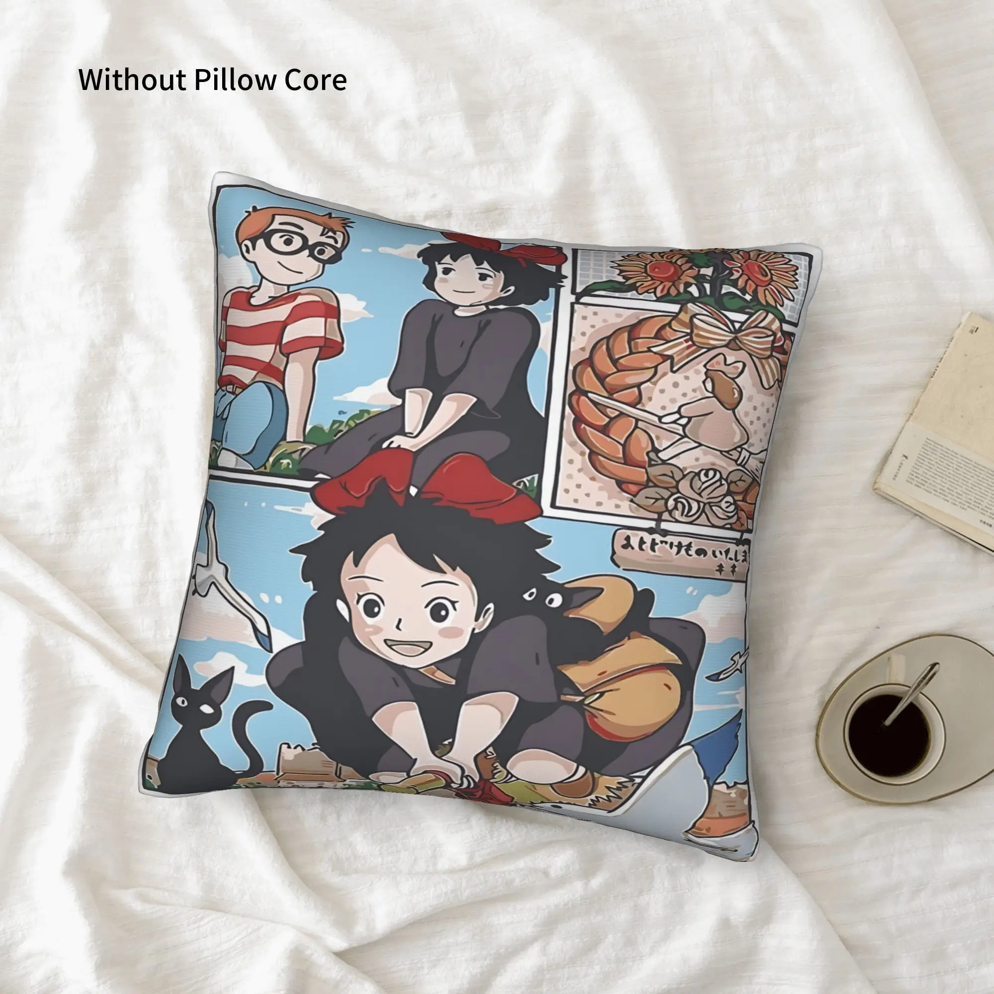 1PC Anime Kiki’s Delivery Service Pillow Case Home Decor Items Double-Sided Printing  Sofa Cushion Bedroom Bedside Pillow