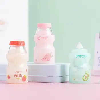 5mm * 6m Neuheit Kawaii Obst Milch Flasche Form Weiß Aus Korrektur Band Corektor Zubehör Schule Bürobedarf geschenk Preise