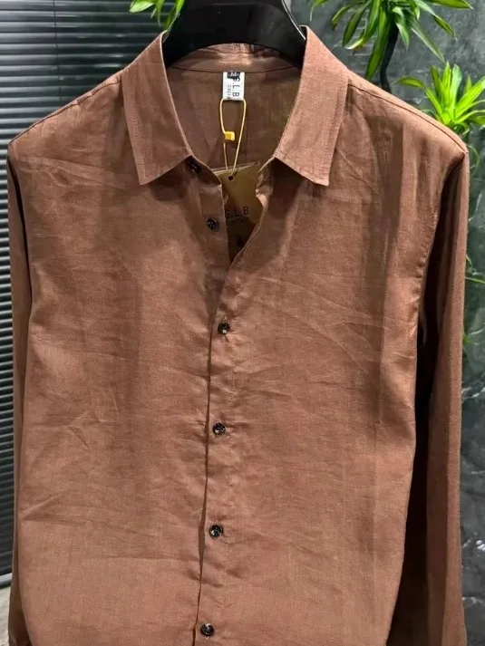 

Мужская длинная све irt высокого качества, весенне-осенняя модная повседневная одежда Ele, легкая, модная, крутая, без утюга, irt