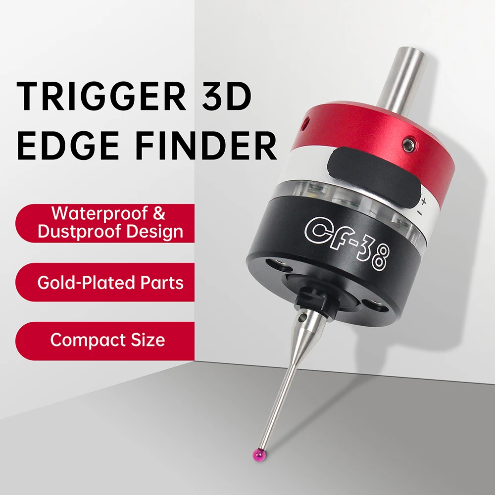 Imagem -02 - Borda Finder Centro de Usinagem Fresadora Cnc Três Seção Sonda de Precisão Centring Rod Tool Setter Cf38 2023 Mais Recente 3d