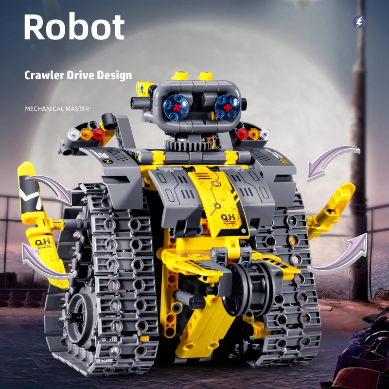 3in1 Electric Remote Control Programming Robot Building Blocks  Classic Movie Model DIY Transforming Bricks Toys For Children