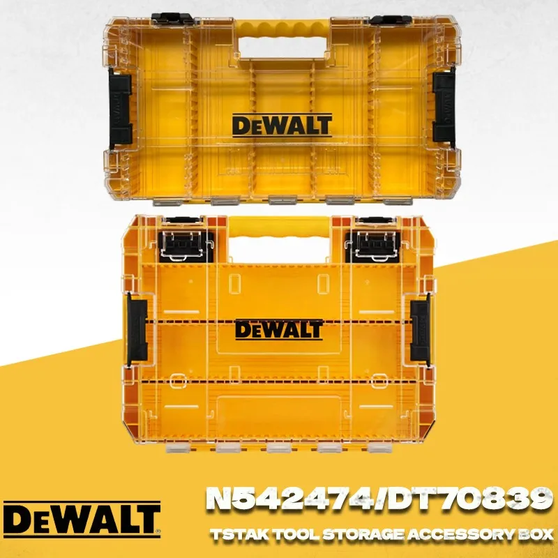 

DEWALT TSTAK N542474 DT70839 Interlocking Tool Box Empty Parts Storage Box, Large Tough Case for Screwdriver Bit & Accessories