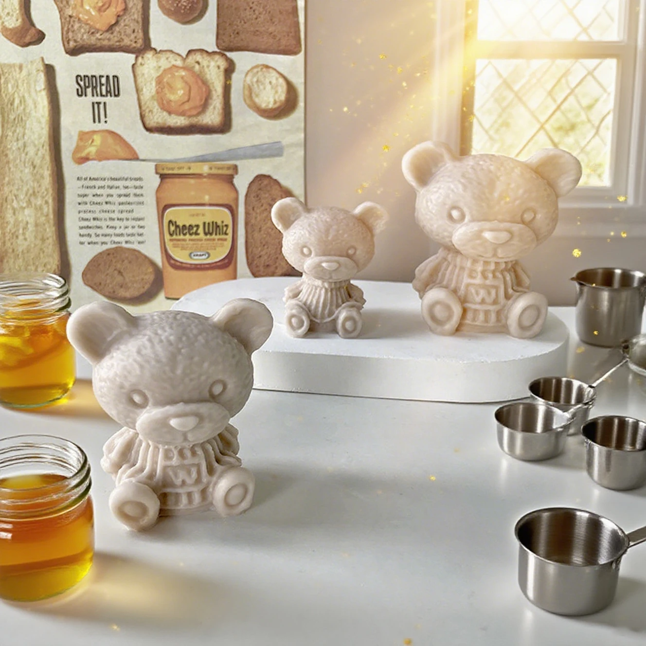 Bear Ice Cube Silicone Mold DI - огляд і ціна Coffee Jelly Tea