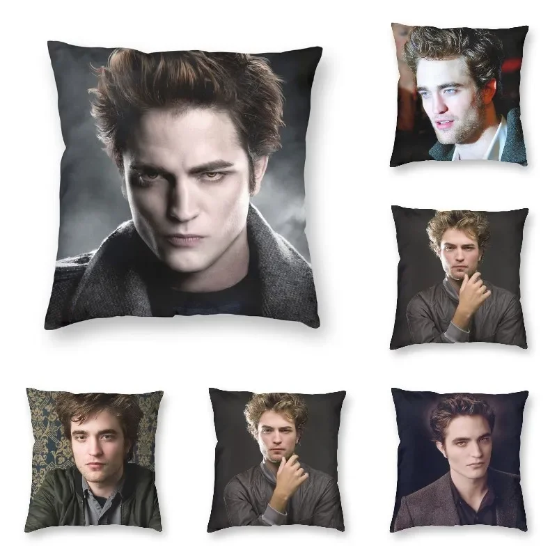 The Twilight Saga Robert Pattinson Cushion Cover Print Edward Cullen Throw Pillow Case for Car Cool Pillowcase Home Decoration