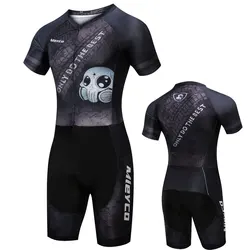 Mieyco Pro Team Triathlon Skinsuit Set Men's Cycling Jersey Set Jumpsuit Short Sleeve Macaquinho Ciclismo Male Bicycle Set
