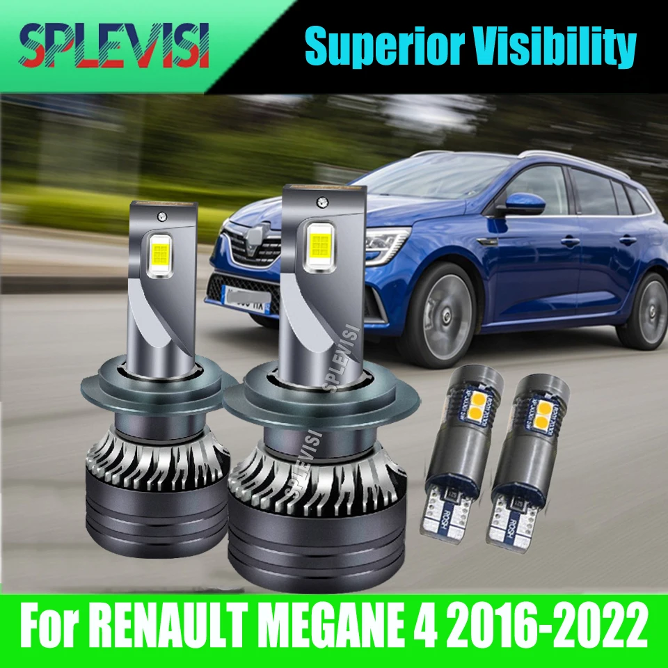 Светодиодные лампы для фар H7 с декодером Plug & Play Hi/Lo Beam, CANBUS Ready для RENAULT MEGANE 4 2016 2017 2018 2019 2020 2021 2022