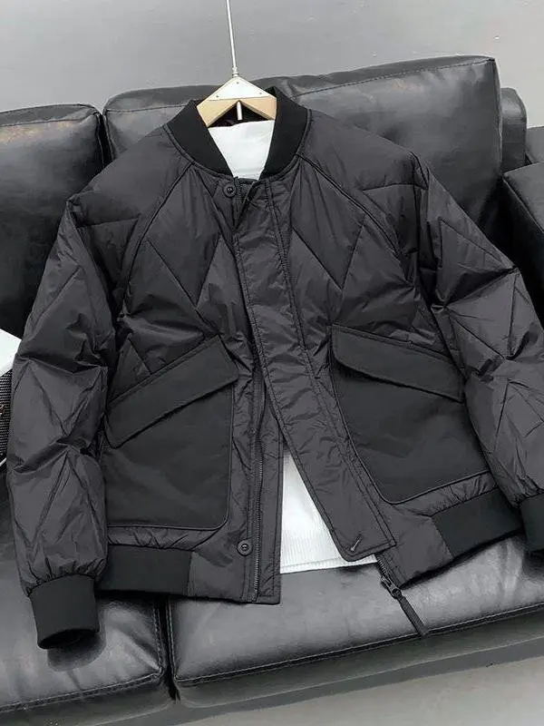 

Мужская утепленная хлопковая куртка-пуховик: модная, теплая, легкая, для города, повседневная, комфортная