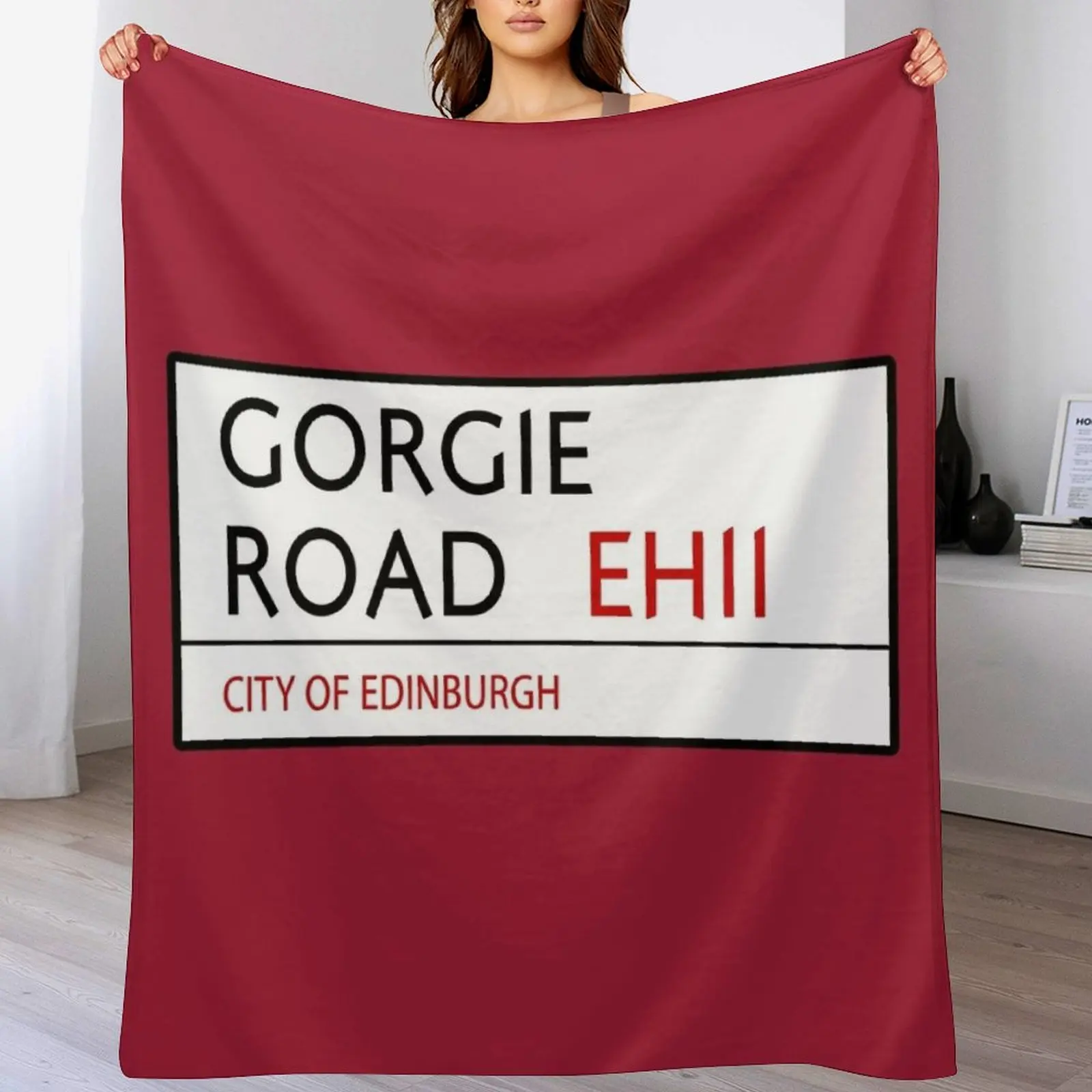 

Gorgie Road (Hearts) Throw Blanket Moving Soft Bed linens Blankets