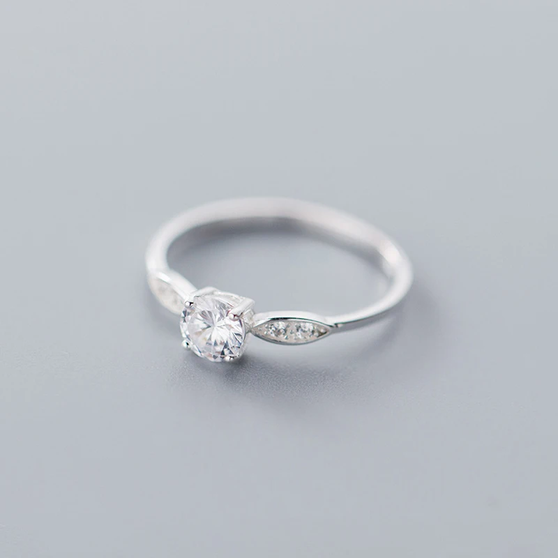 Modian Radiant AAA Zircon Authentic Sterling Silver 925 Ring for Women Fashion Weddind Engagement Gift Fine Jewelry Accessories