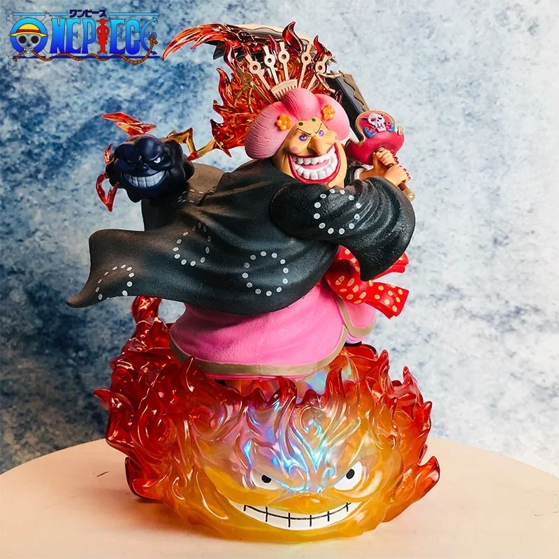 

25cm One Piece Anime Figure Gk Resonance Fifth Bullet Sea Emperor Sea Overlord Lx Aunt Pvc Figure Model Doll Decoration Toy Gift