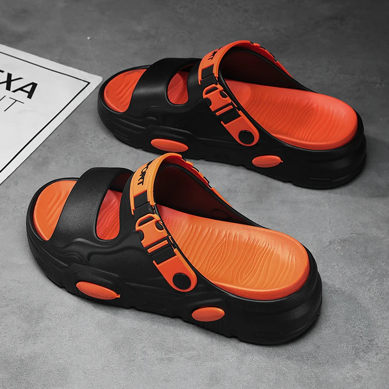 

Summer New Men's Outdoor Thick - Soled “Stepping - on - Poop - like Comfort” 2 - in - 1 Sports Slippers, Stylish Casual Sandals