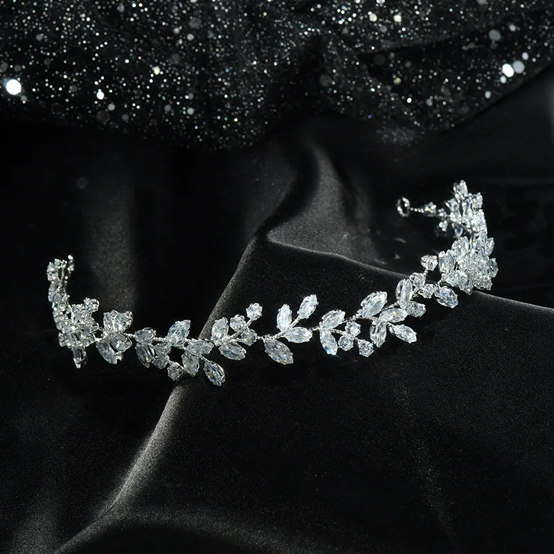 Luxury Bridal Headbands Wedding Hair Pieces Headdress Crystal Bride Hairband Tiaras For Women Wedding Hair Jewelry Headpieces