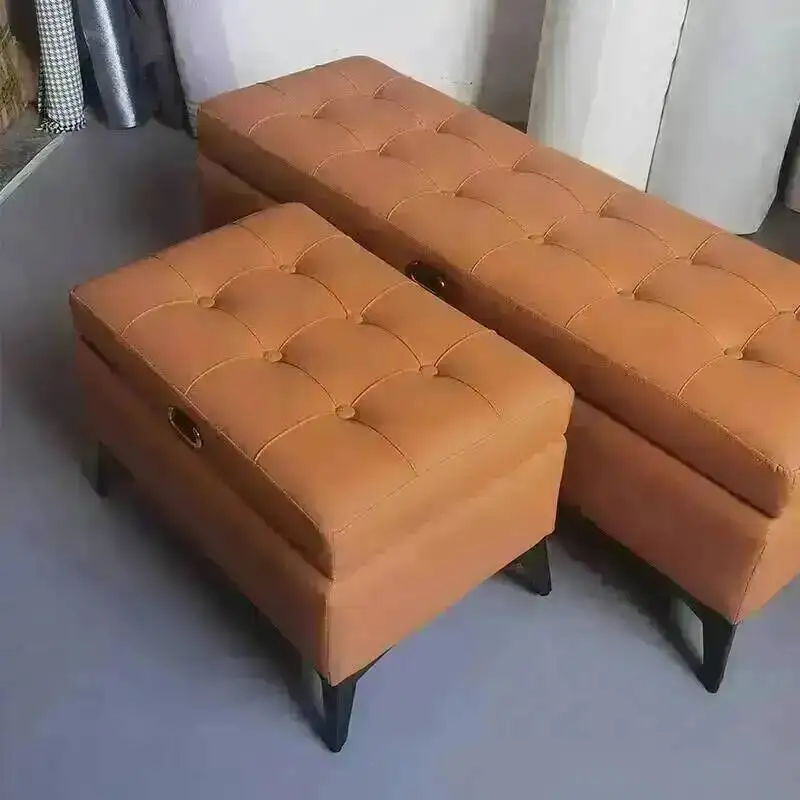 Schuhhocker für Schlafzimmer, Schuhaufbewahrung, Ankleidehocker, Sofa-Hocker, Flur-Ottomane, Fußstütze, Wohnzimmermöbel