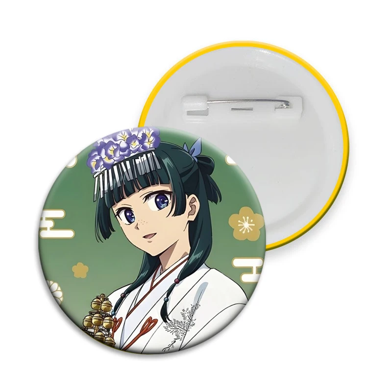 32/50/58mm Anime The Apothecary Diaries Maomao Brooch Cartoon Cosplay Badge Enamel Pin for Bag Clothes Hat Shirt Decoration Gift