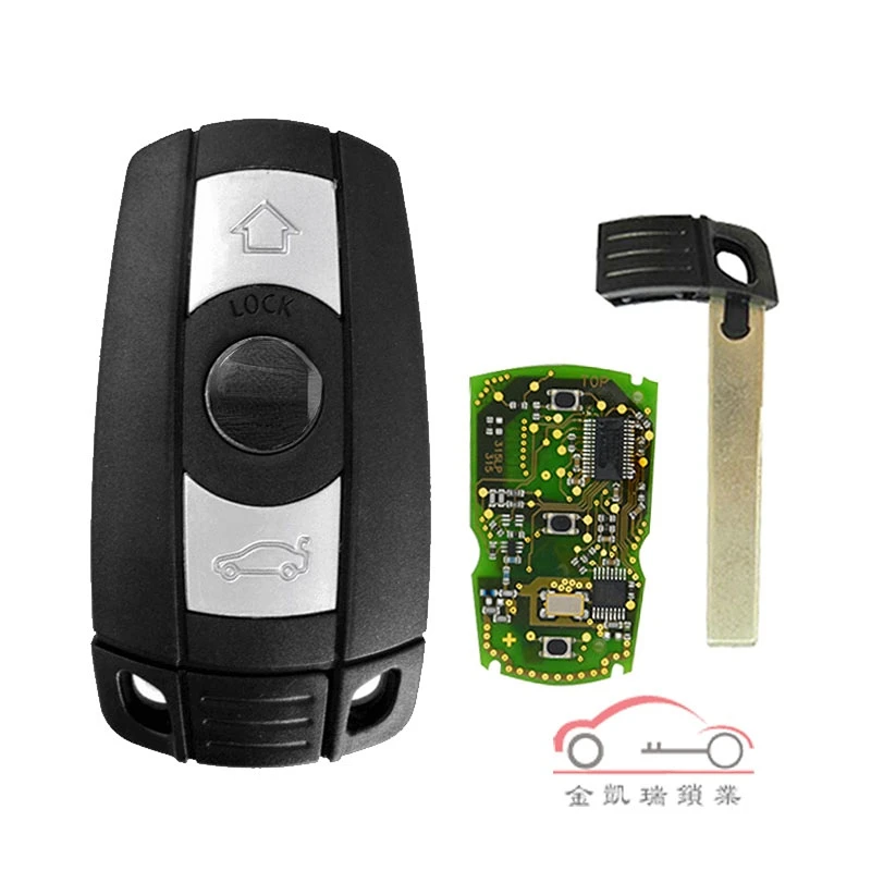 1Pc for BMW CAS3X5X6/315/433/868 auxiliary factory full intelligent truck chip remote control key