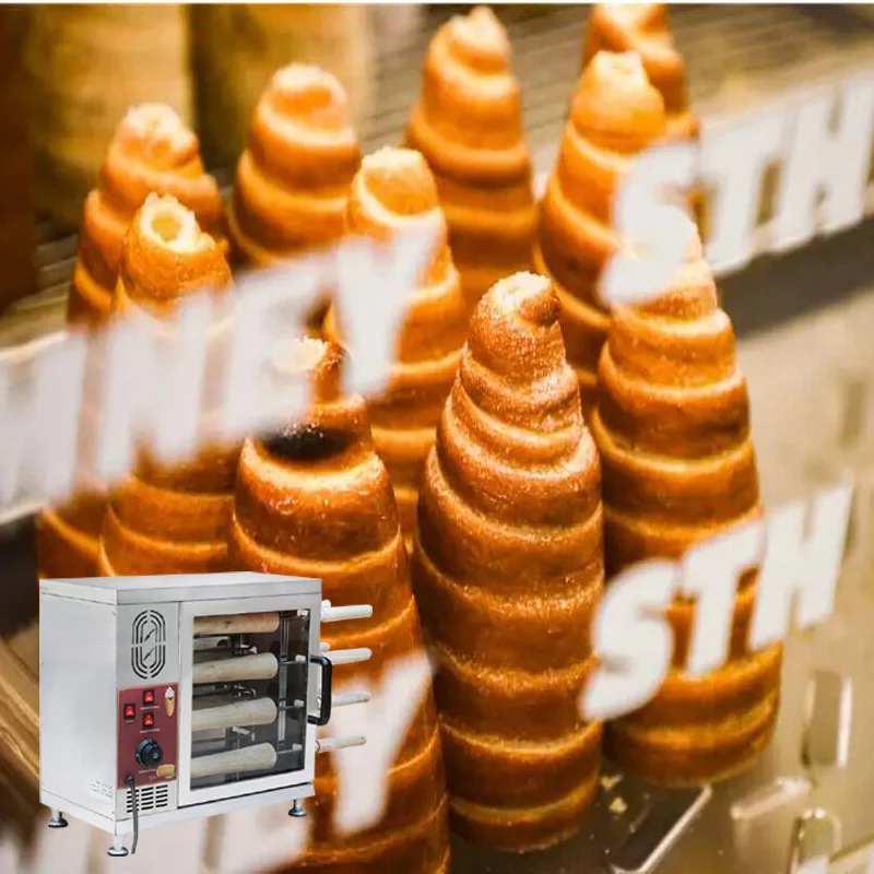 

Дымоходный торт, пончик, пончик, машина для изготовления конусов для мороженого, машина для хлеба с дымоходом