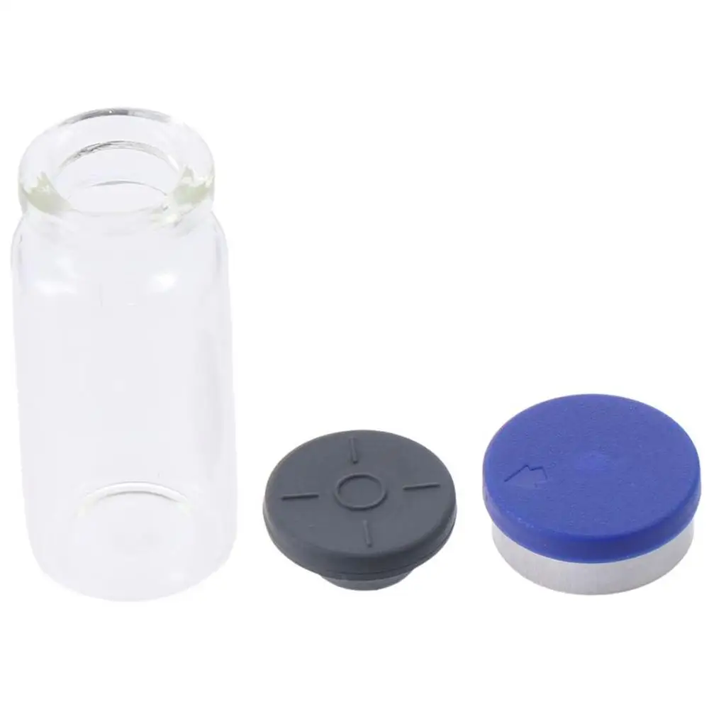 Transparent 10ml Glass Bottle Practical Refillable Container Lab Sample Vial for 10Pcs Lab