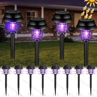 2/10PCS Solar Bug Zapper Outdoor Light LED Solar Powered Mosquito Killer Lamp for Indoor and Outdoor Eco Friendly Pest Control