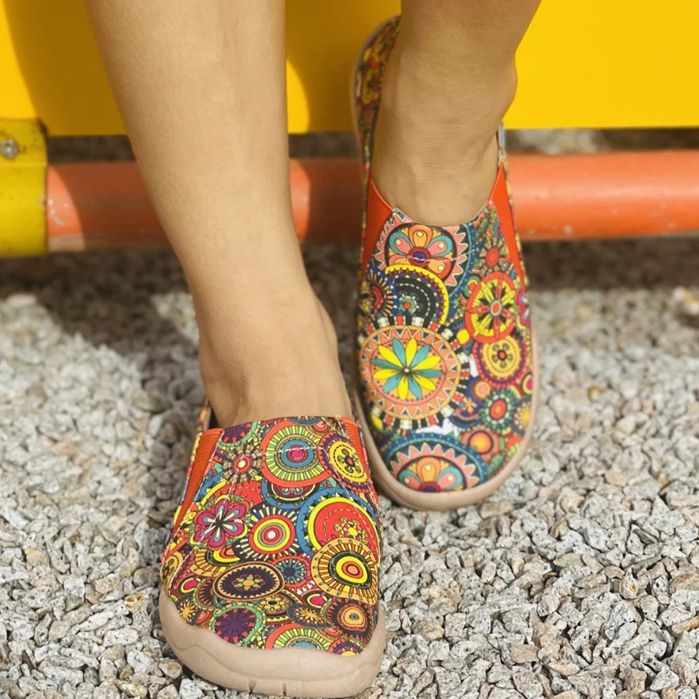 

Женские лоферы, повседневная дорожная обувь, Нескользящие туфли без шнуровки на плоской подошве, дышащие легкие прогулочные лоферы, удобные для повседневной носки