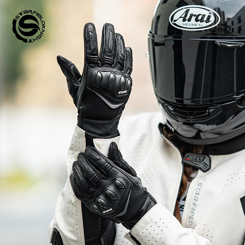 

SFK Women's Gloves New Summer Mesh Breathable Motorcycle Riding Carbon Fiber Joint Protection Non-slip Wear-resistant Equipment