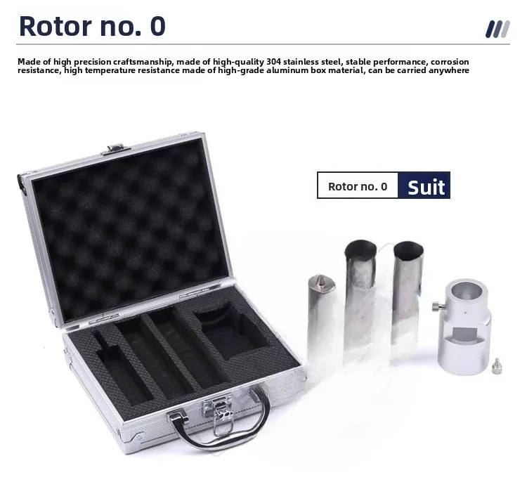 Viscometer Rotor Set No. 1234 No. 0 Digital Display Rotary NDJ - 1/4/5 S/8S/9 Viscometer