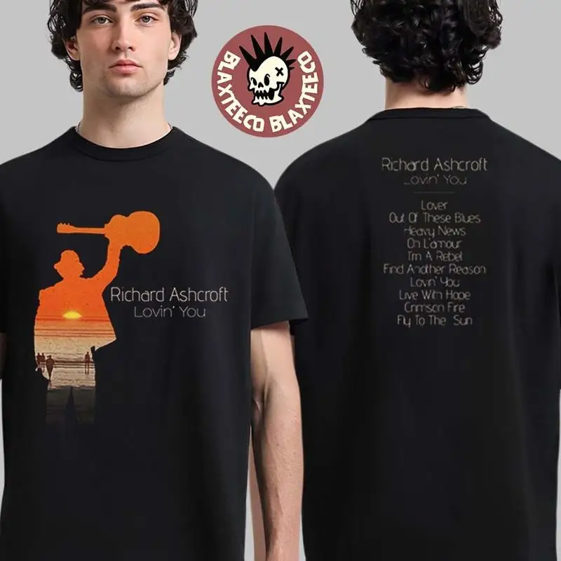 Richard Ashcroft Lovin’ You Album Cover Art With Tracklist Two Sided T-Shirt