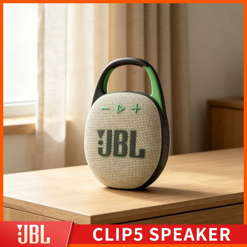 Ginger Purl Bright Sound JBL CLIP5 RGB Waterproof Handsfree Bluetooth Speaker IP67 Dustproof Stereo TF Card USB Tamarind Audio