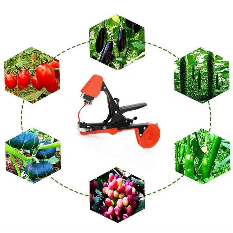 2025 묶는 기계 오이 포도 가지 호박 토마토 식물 덩굴 묶는 기계 농업 도구 휴대용 묶는 기계