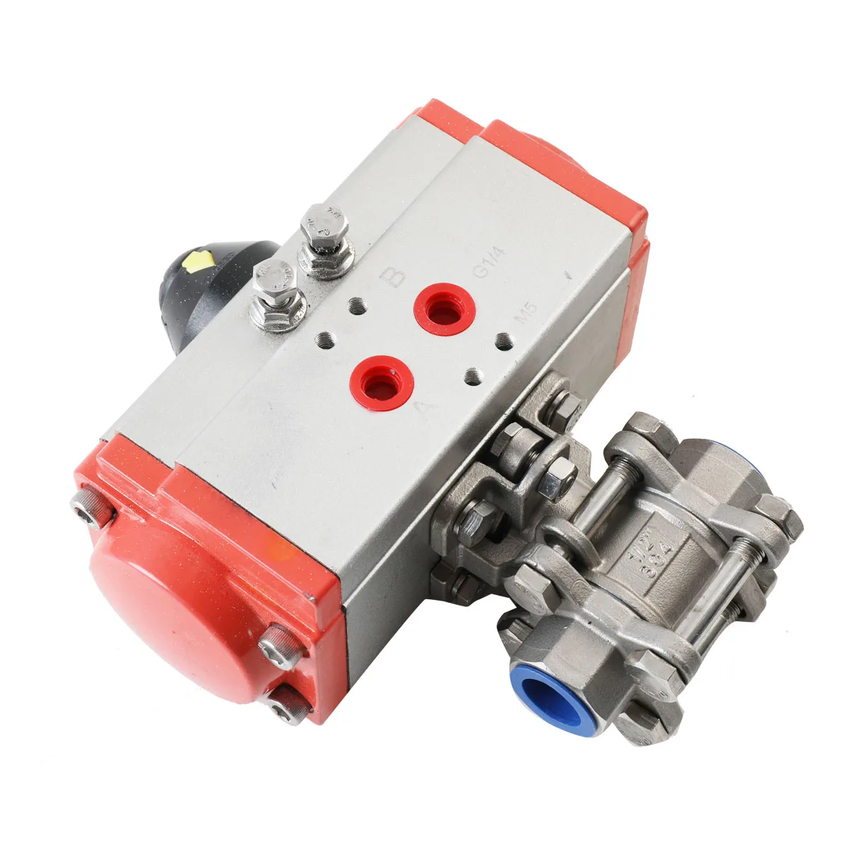 Single Acting Pneumatic Air Actuated Ball Valve 1/2